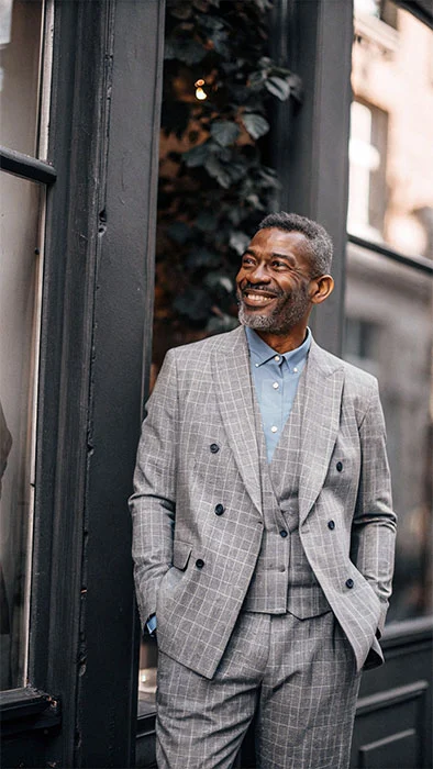 Business Man outside of his shop